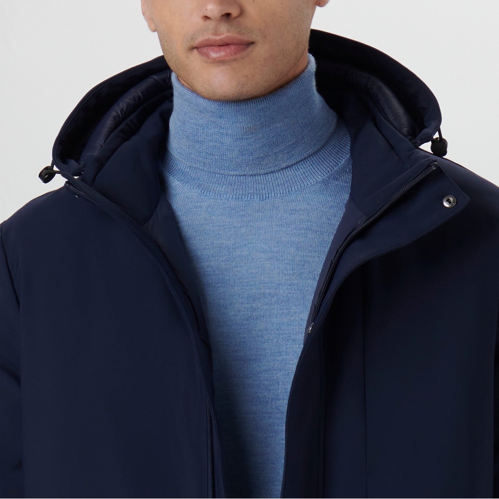 Bugatchi Dark Blue Performance Jacket - Picture 4 of 11